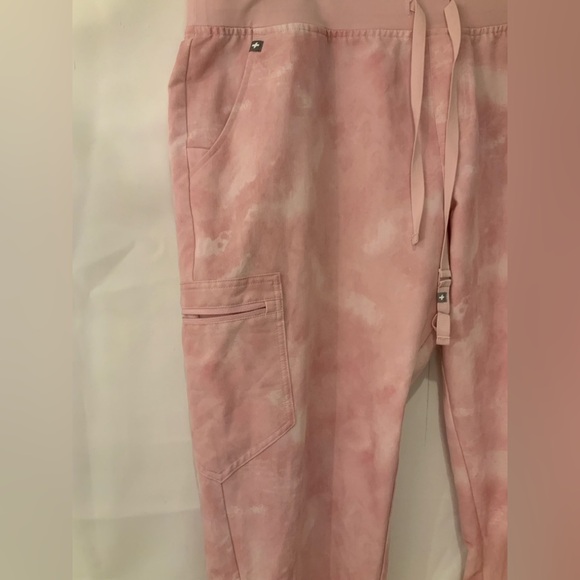 Figs technical collection pink tie dyed scrub pants size XXL - Picture 3 of 8